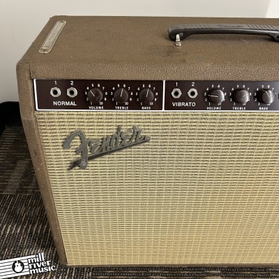 Fender Super-Amp 6G4-A Brown Panel 2x10 40 Watt Combo Amplifier Pre-CBS c.1962 image 2