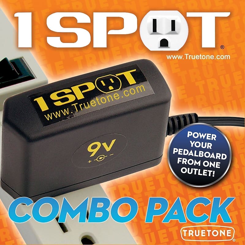Truetone 1SPOTAUCP | 1 Spot 9V Adapter Combo Pack image 1