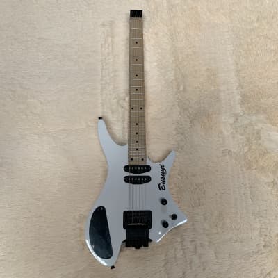 4 String Short Scale Neck Through Bass/6 String  Tremolo Busuyi Double Sided, Headless  Guitar (5/5 Review on Reverb) image 1