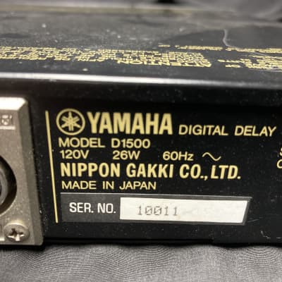 Yamaha  D1500 Digital Delay 120 Volt USA Version image 8