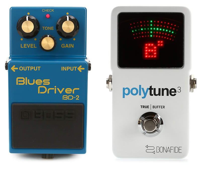 Boss BD-2 Blues Driver Pedal Bundle with TC Electronic
