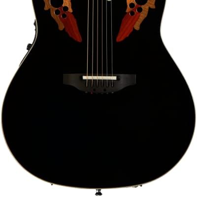 Ovation Timeless Elite Deep Contour Acoustic-Electric Guitar - Black image 1