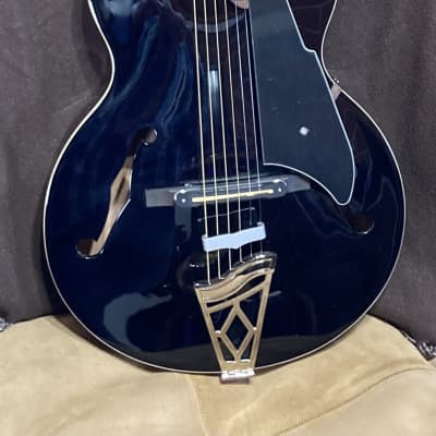 Vox VGA-3PS Giulietta Acoustic Archtop with Built-In Electronics 2010s - Trans Black for sale