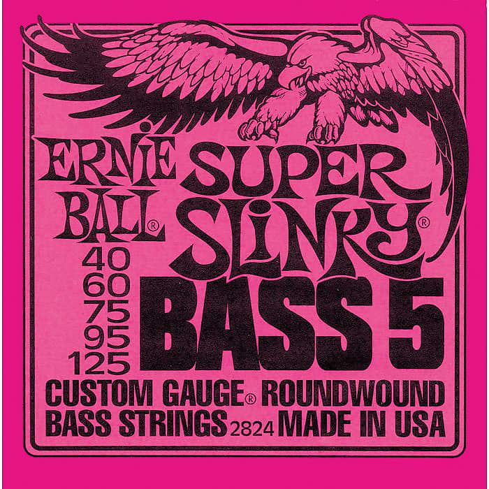 Ernie Ball 2824 Super Slinky 5-string Bass Nickel Wound .040 - .125 image 1