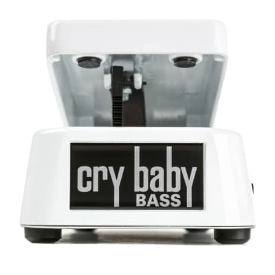 Dunlop 105Q Cry Baby Bass Wah Pedal  White finish. New! image 1