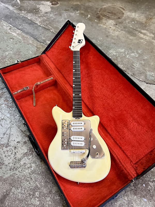 Guyatone LG-140t 1960's - White original vintage MIJ Japan | Reverb