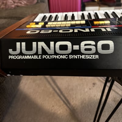 Roland Juno-60 61-Key Polyphonic Synthesizer 1982 - 1984 - Black image 10