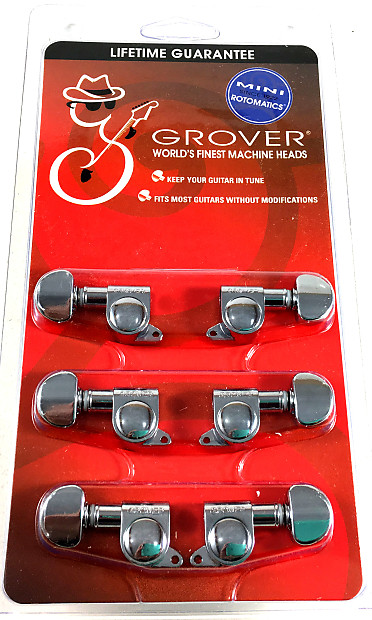 Grover 205C Mini Rotomatic 3+3 Tuning Machines image 1