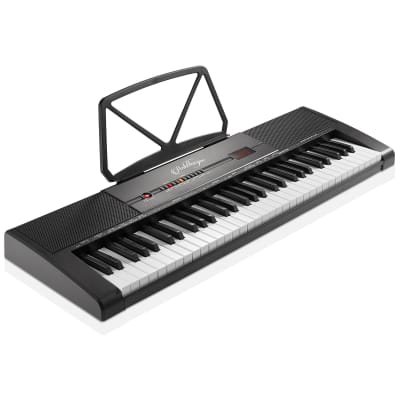 61-Key Digital Keyboard - Portable Piano Beginner Kit with Phones, Mic image 2