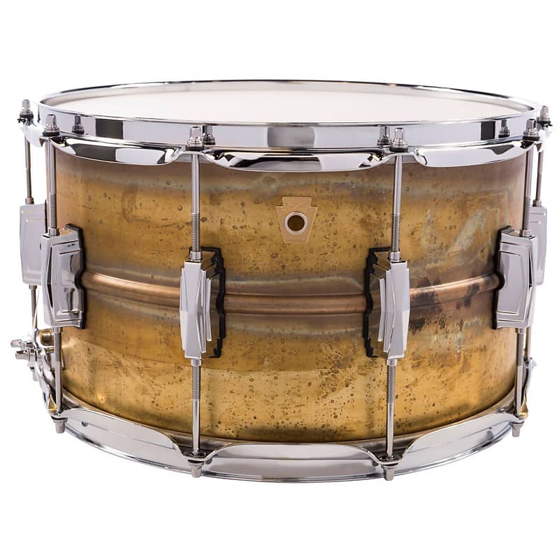 Ludwig LB484R Raw Brass Phonic 8x14" Snare Drum image 1