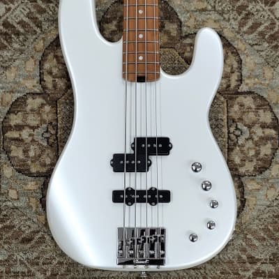Charvel Pro-Mod San Dimas PJ IV Bass in Platinum Pearl w/ Free Pro Setup #4269 image 2