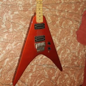 Kramer Jk 6000 Vanguard V Rare Candy Red 80s Real Floyd | Reverb