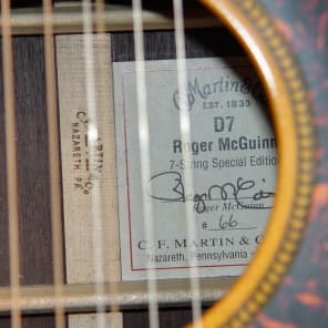 Martin D-7 Roger McGuinn Signature Limited Edition 7 String d7 HD-7 HD7 12 String sound Byrds image 5