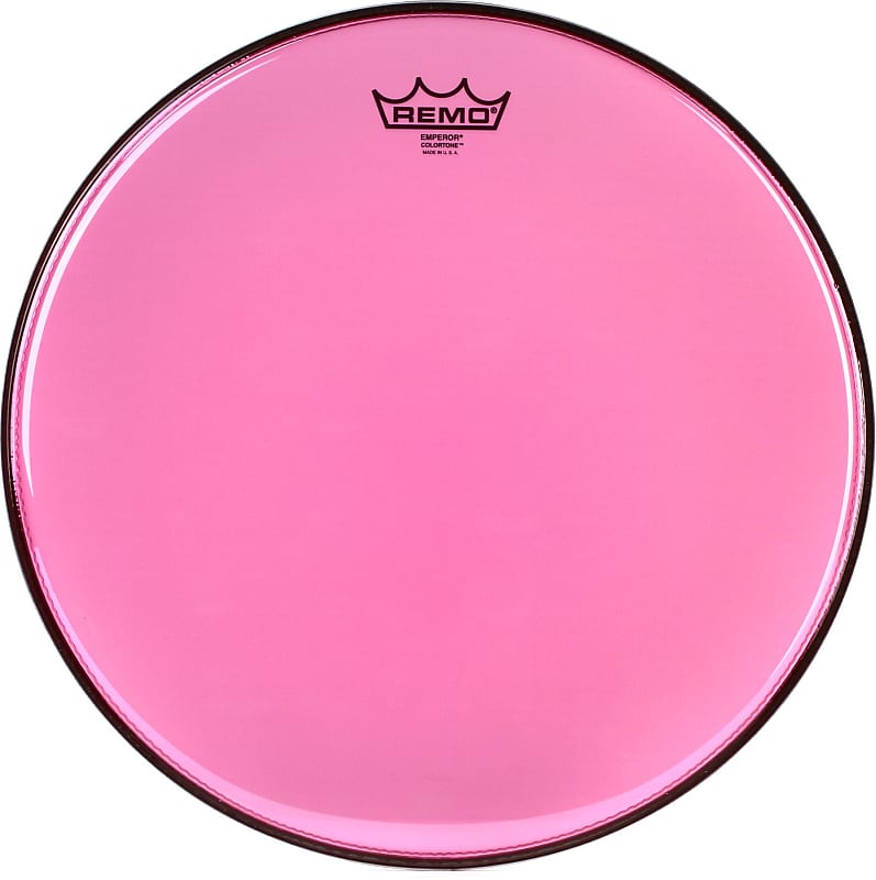 Remo Emperor Colortone Pink Drumhead - 15 inch image 1
