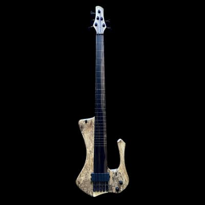 MG bass New Extreman fretless 5 strings bartolini pickup Ebony fingerboard image 2