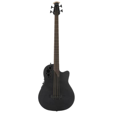 Ovation MOD TX 4-String Acoustic Electric Bass Guitar, Textured Black for sale