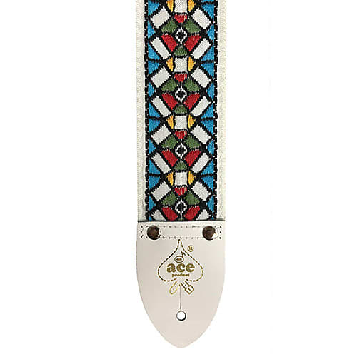 D'Andrea Ace Vintage Reissue Guitar Strap - "Stained Glass" (Hendrix-inspired) image 1