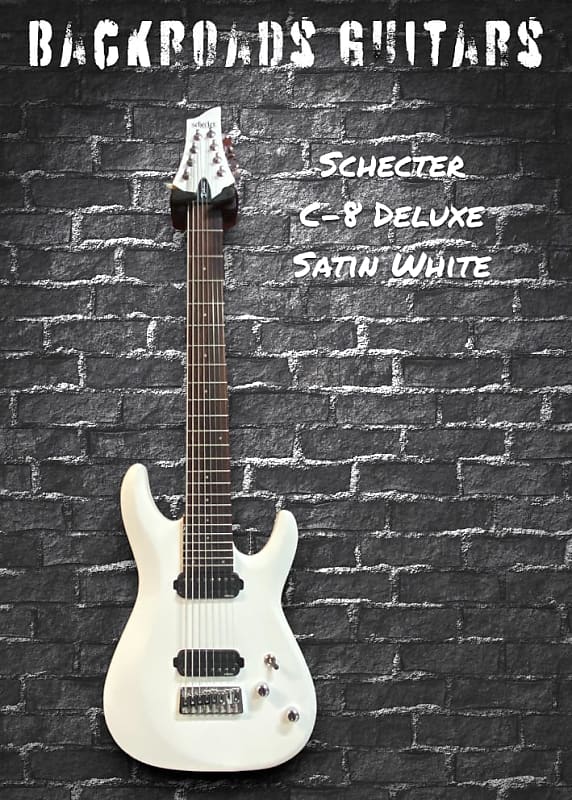 Schecter C-8 Deluxe in Satin White image 1