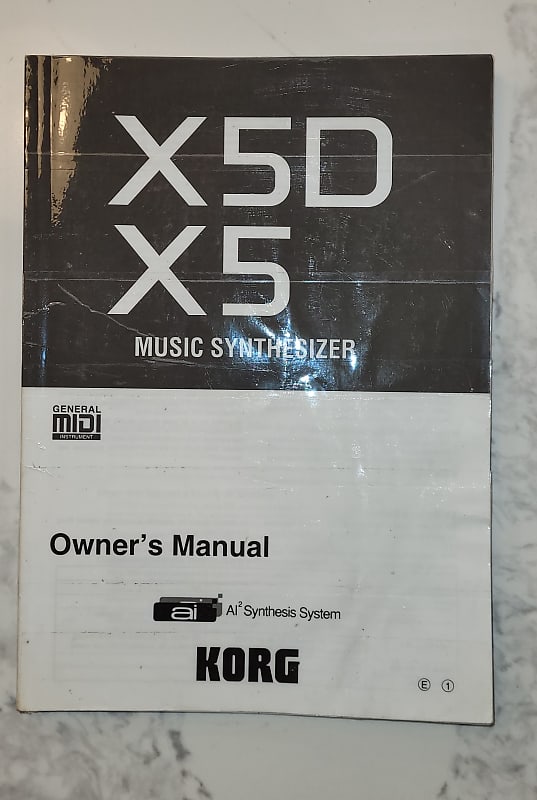 Korg X5D, X5 Owner Manuals image 1
