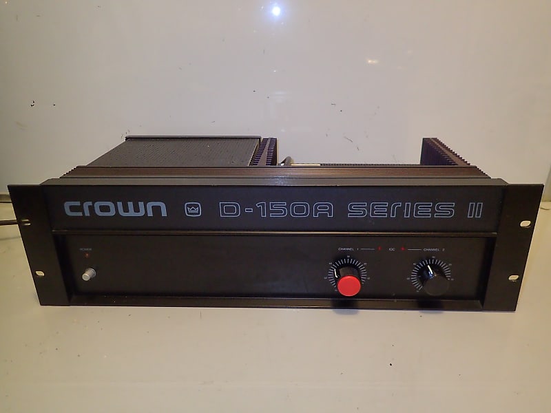 Vintage Crown D150A SeriesII Power Amplifier 2Channel Made Reverb