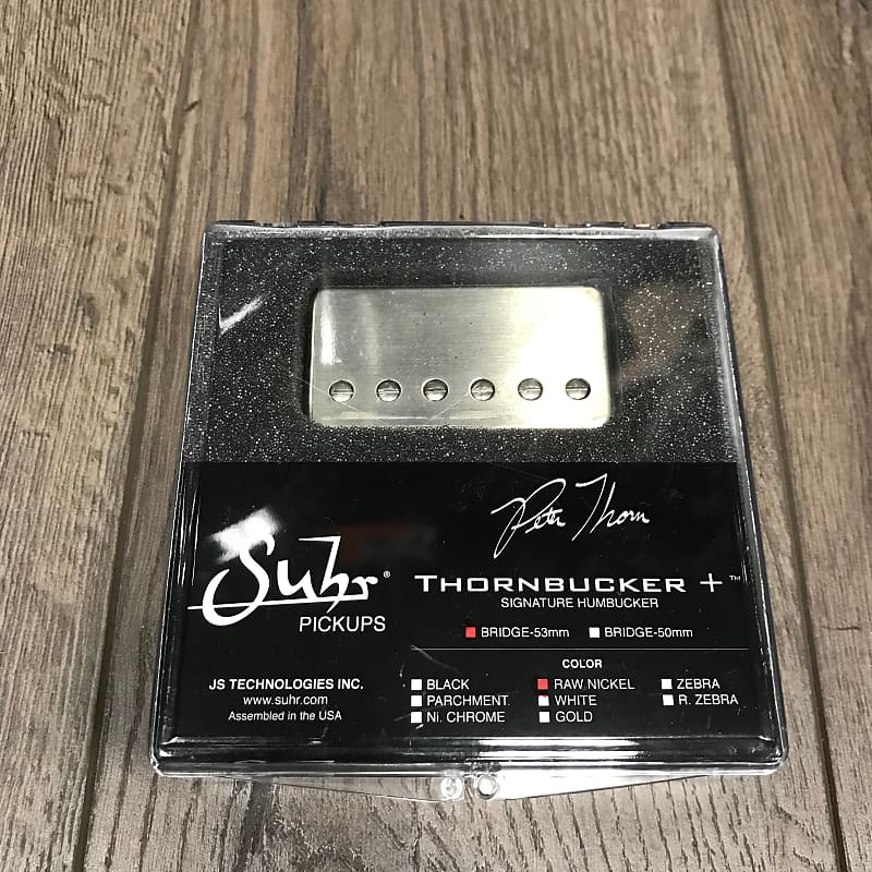 Suhr 04-TBP-0013 Thornbucker Plus Humbucker Pickup Bridge 53mm Raw Nickel