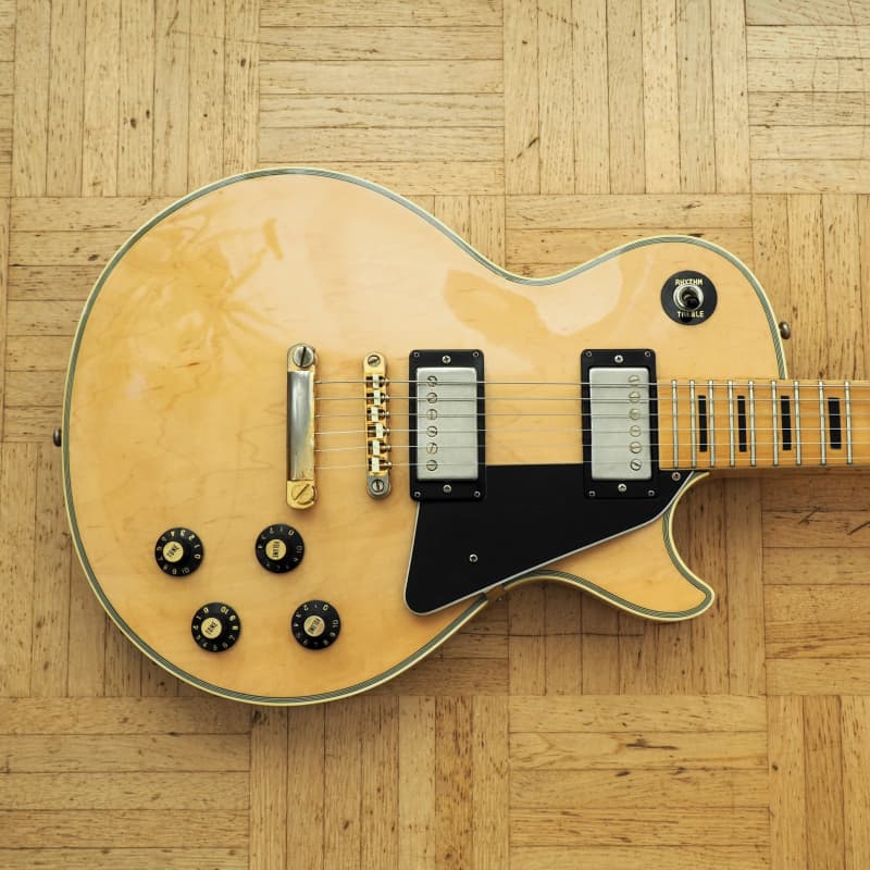 RARE! Morris (Moridaira) "all blonde" LP-style guitar ~1975