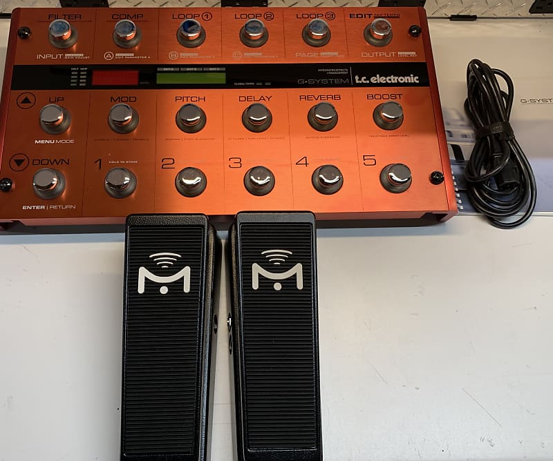 TC Electronic G-System RARE Limited Red WITH Mission Expression Pedals!