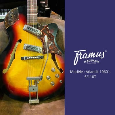 Framus Guitare Electrique Atlantik 5/110T 1960 image 2
