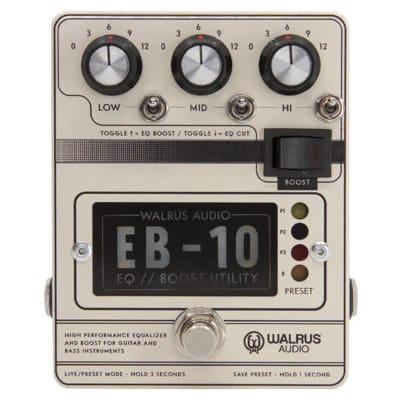 Walrus Audio EB-10 Preamp/EQ/Boost (Cream) - Open Box for sale