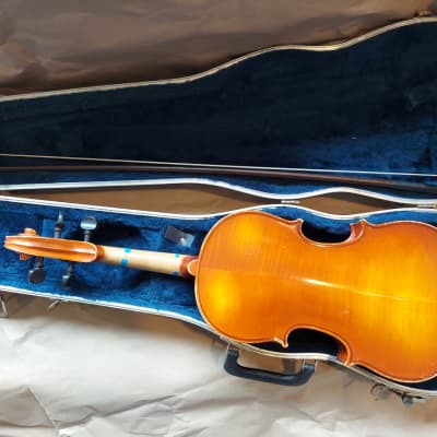 A.R. Seidel Sized 4/4 violin, Germany, 1988,  Stradivarius Copy, with Case & Bow image 4