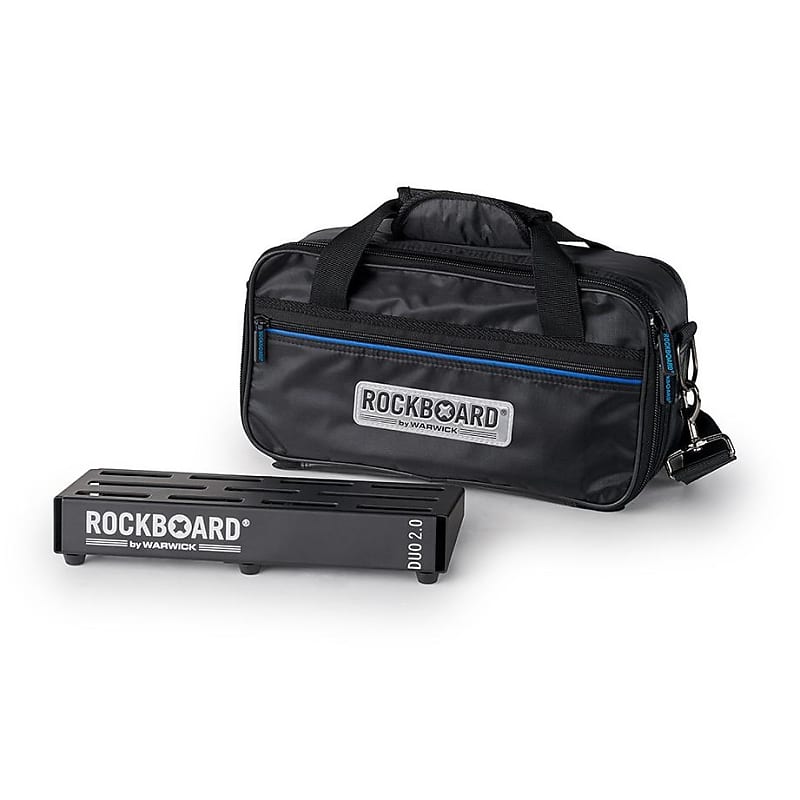 Rockboard DUO-2.0-B Pedalboard with Gig Bag image 1