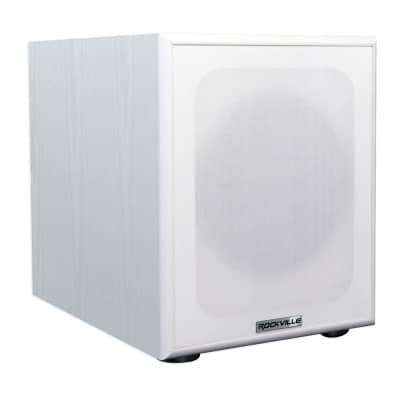 Rockville BluTube Amplifier Home Receiver+5.25" White Bookshelf Speakers+8" Sub image 20
