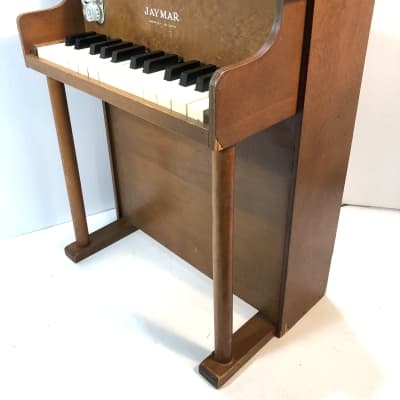 Electrified Jaymar toy piano electric circuitbent instrument The Upright 1970s Wood image 3