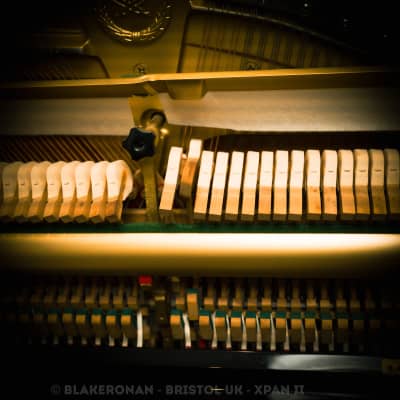 Yamaha u3 upright piano 19XX - Black Perfect Condition image 6