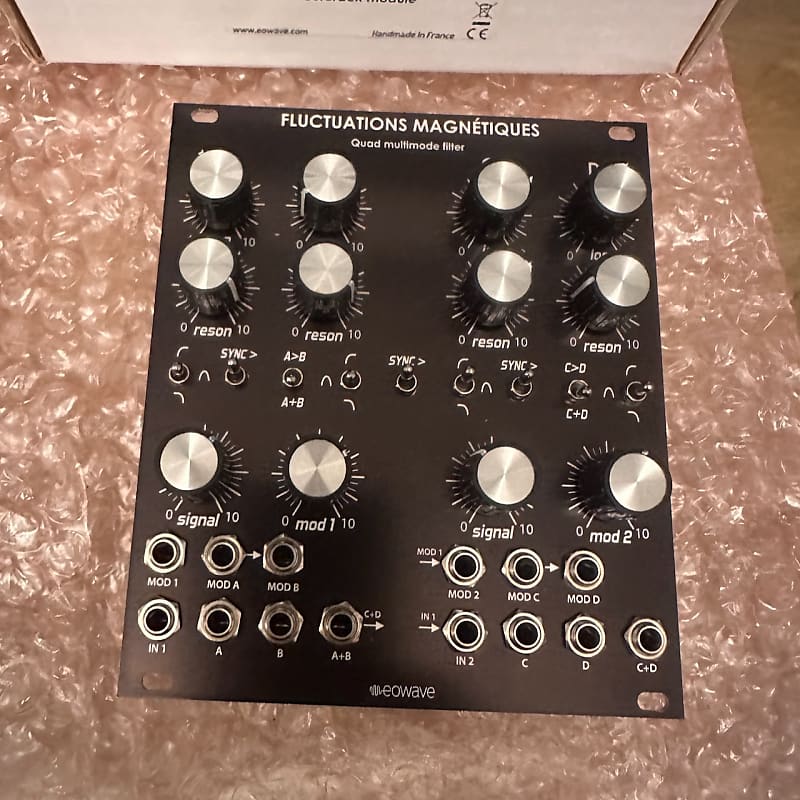 LNIB Eowave Fluctuations Magnetiques Quad Multimode Filter eurorack Black image 1