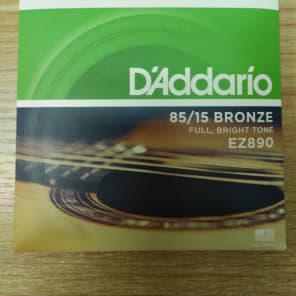 D'Addario EZ890 85/15 Bronze Acoustic Guitar Strings Super Light 9-45