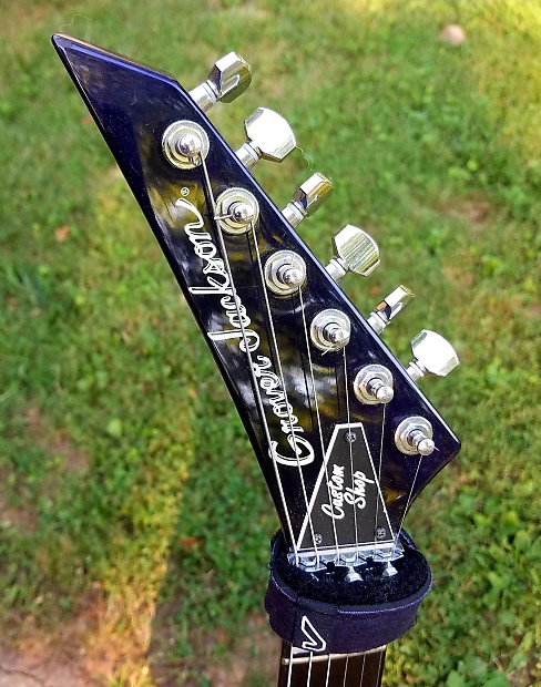 Grover Jackson Custom Shop Soloist Prototype. Reverse Neck, Japan Market  Only, 1996-98 Purple/Blue Slight Sparkle. No Serial # Super RARE! w/Trem  Arm+ 