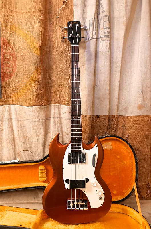 Gibson Melody Maker Bass 1968 - Sparkling Burgundy Metallic image 1
