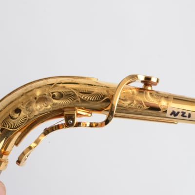 Yanagisawa A66 Gold Plated Alto Saxophone Neck Fully Engraved 2000's era A991 New Old Stock image 10