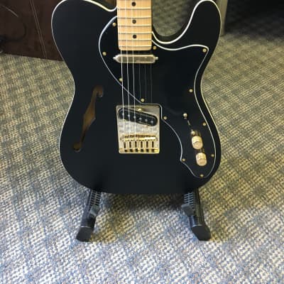 Fender  Black And Gold Thinline Telecaster 2019 Black and Gold image 2