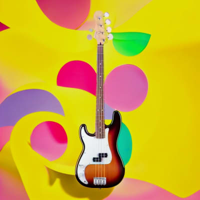 Fender Player Precision 4-String Electric Bass Guitar (Left-Hand, 3-Color Sunburst) image 8
