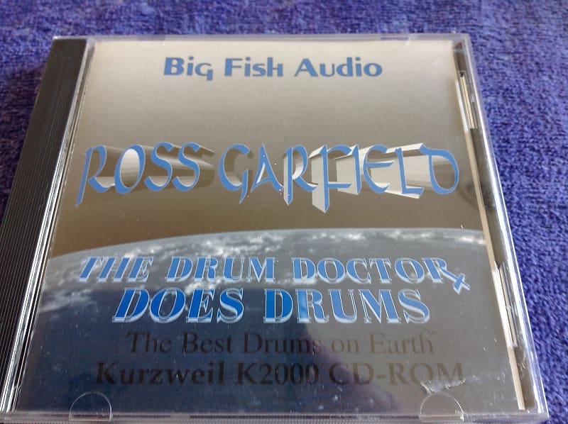 Big Fish Audio "Ross Garfield  Drum Dr. 1" Kurzweil K Series CD-ROM • SEALED image 1