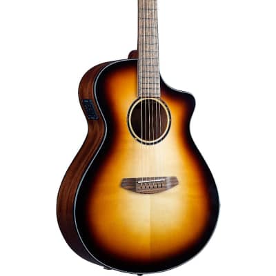 Breedlove Discovery S Concert CE European Spruce-African Mahogany Acoustic-Electric Guitar Edge Burst for sale