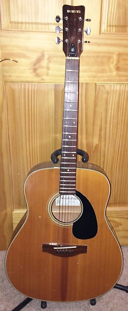 Vintage Suzuki F100 1970 Natural Acoustic Guitar