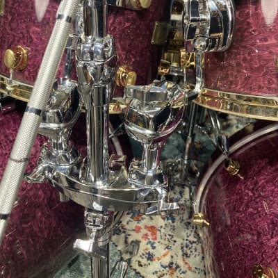 Carmine Appice’s Complete Mapex Orion Series Set, 6-Piece Plus Hardware and Cases! Excellent!! - Birdseye Transparent Violet image 16