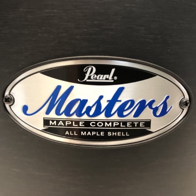 Pearl Masters 10x8 Maple Complete Tom Shell in Black Satin Stain; 10” diameter X 8” depth image 6