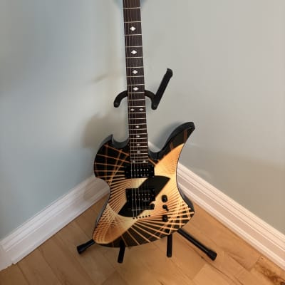 BC Rich WGL7BK Warlock Lucky 7 7-String Electric Guitar - Black