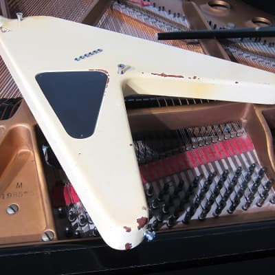 Vintage 1982 Hammer Vector Flying V Made in U.S.A. Old Beater with DiMarzios, Kahler & Crummy Case image 9