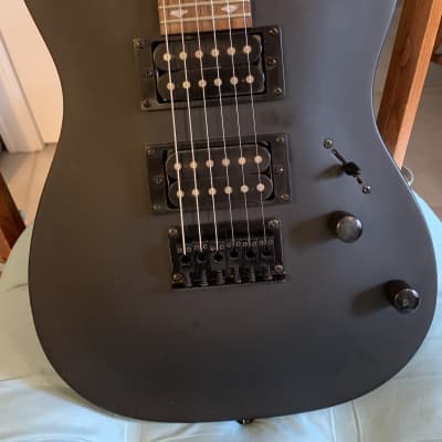 Laguna Strat  Flat Matte Black 3/4 Scale Electric Guitar w/ New Nylon Gig Bag. image 2