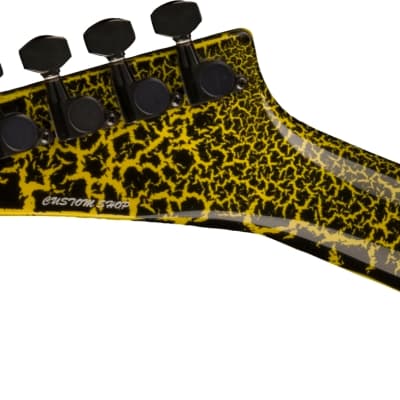 Jackson USA Custom Shop Limited Edition Randy Rhoads  Black With Yellow Crackle (Pre-Order) image 7